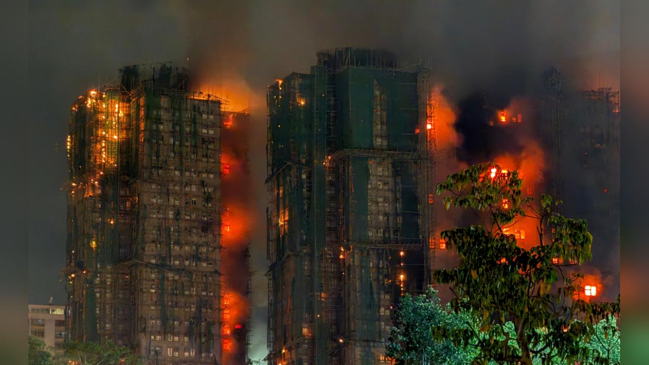 香港大火/7棟大樓「燒成火柱」宛如煉獄!台灣消防員悲痛:我在場也會絕望