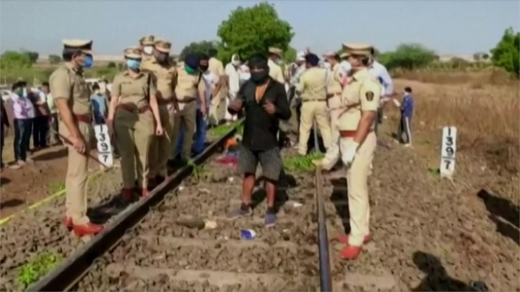 16印度失業工人徒步返鄉睡鐵軌 清晨遭火車撞死