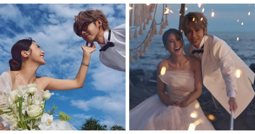 13年愛情修成正果！ 鼓鼓結婚週年曬婚紗照　甜蜜告白「接住我所有空洞」　