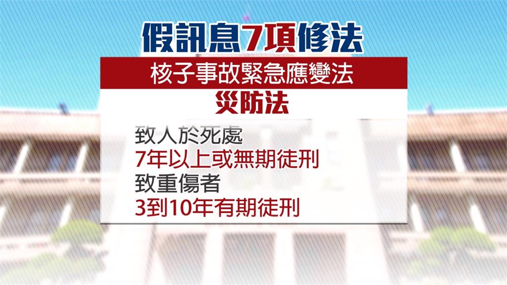 防制假訊息！行政院提7項修法 最重無期徒刑