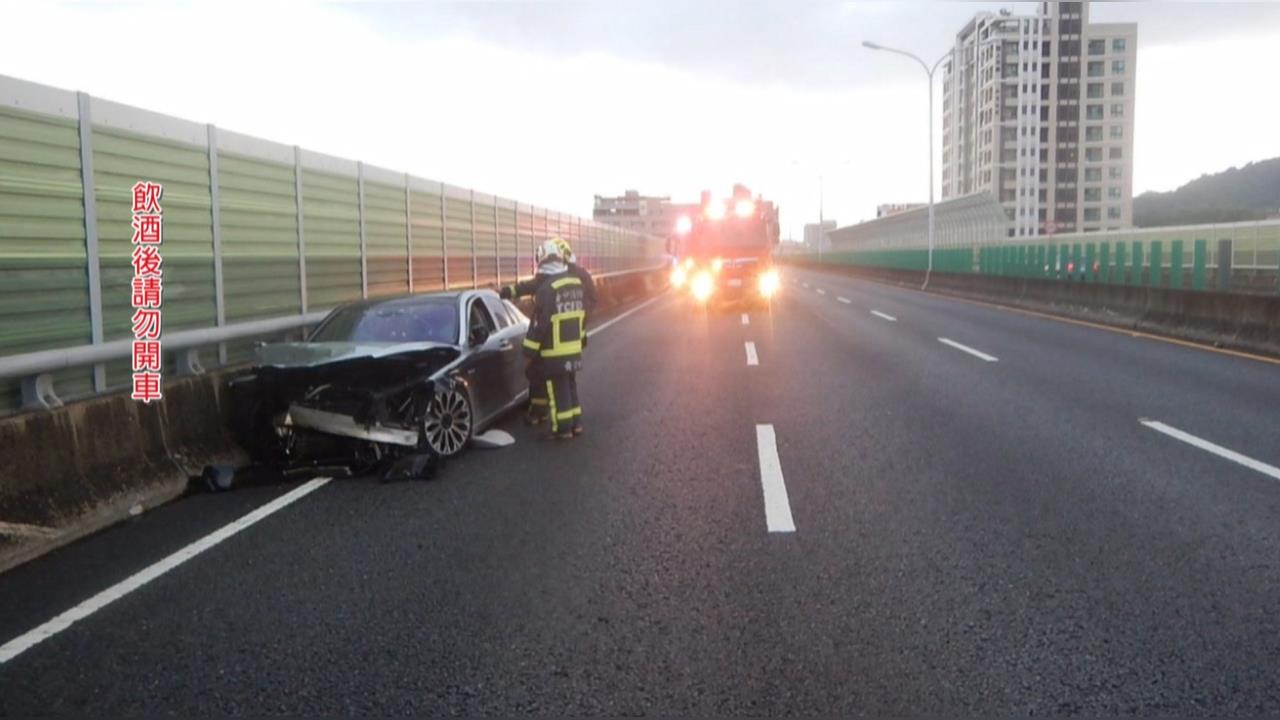 神展開! 前車內切擦撞高級房車 挨撞駕駛酒駕被抓包