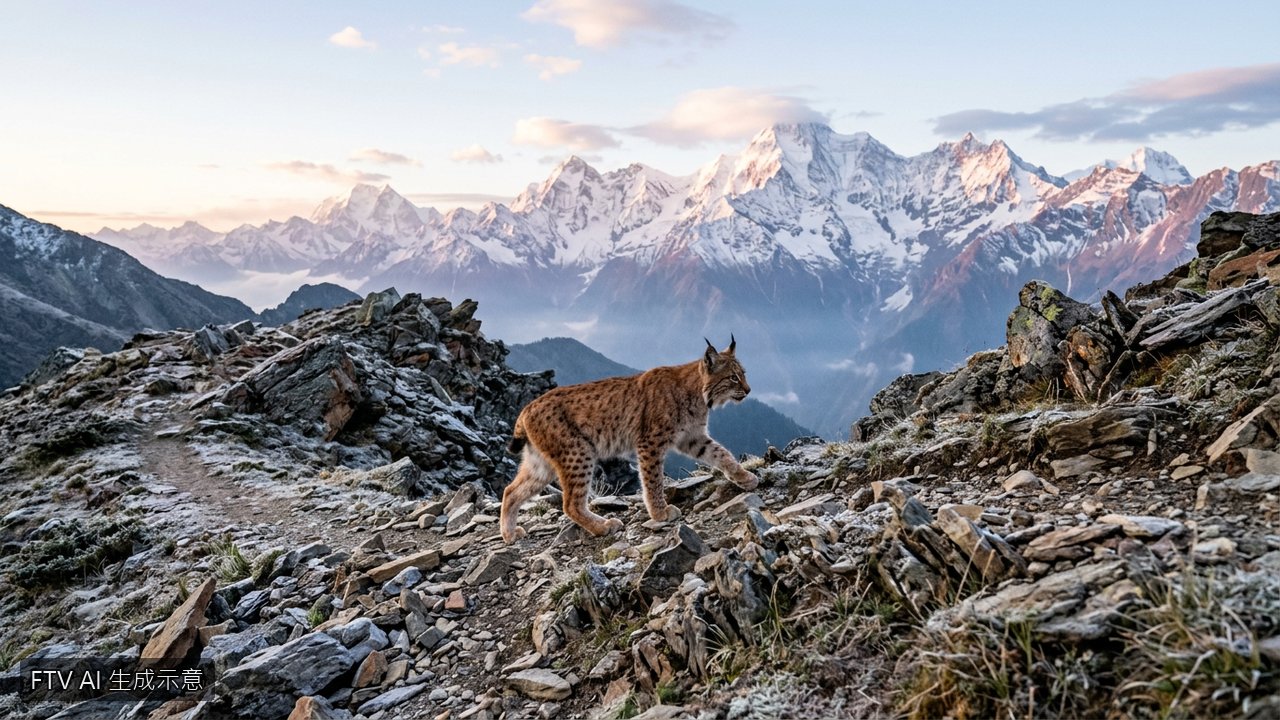 雲南白馬雪山首度現蹤　珍稀動物「猞猁」身影曝光