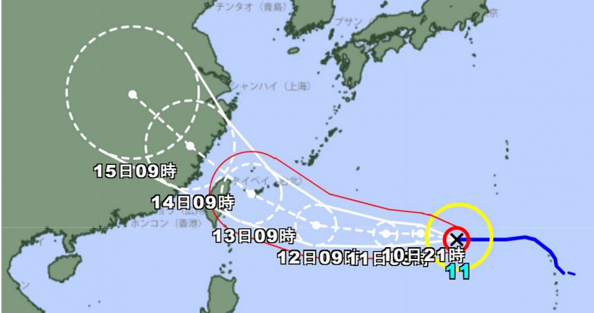 楊柳颱風直衝北台灣！　氣象專家曝「這2天最接近」：將有強風豪雨
