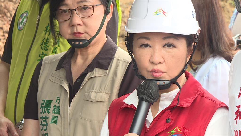 「楊柳」來襲！　盧秀燕霧峰山區勘災　避談黨主席之爭