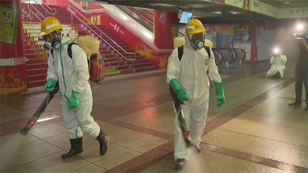 台北K、Z區地下街群聚感染　熱區全面消毒、造冊接種