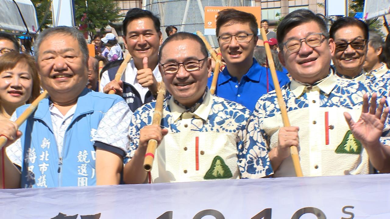 新北義民祭熱鬧登場　侯友宜率近4千人「挑擔踩街」