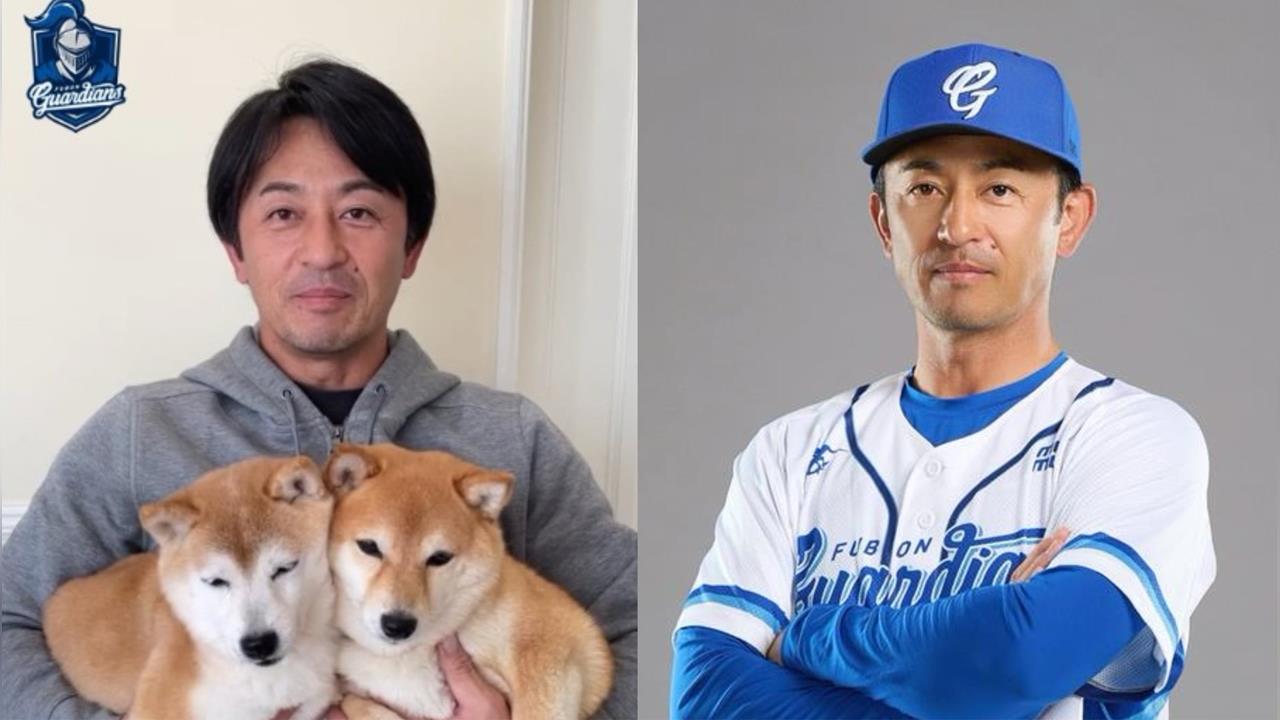 中職(影)/兩隻柴犬賣萌搶鏡拜年!後藤光尊掌舵富邦悍將迎接新球季