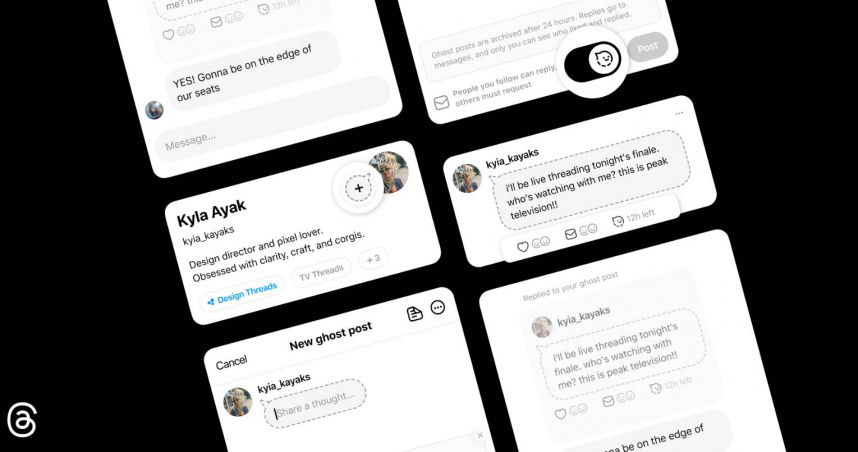 Threads新推「幽靈貼文」功能! 發文24小時自動消失