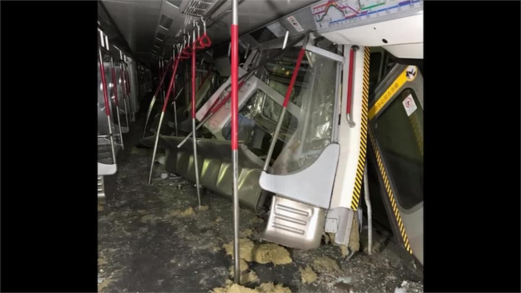 香港地鐵新系統測試竟釀列車對撞！脫軌變形2駕駛傷