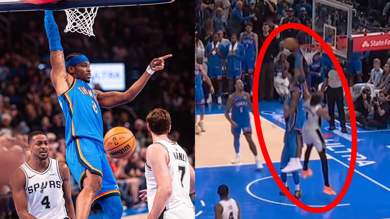 NBA(影)／SGA竟賞斑馬「殺球式火鍋」　雷霆拒絕再輸馬刺「積三場一次討回來」