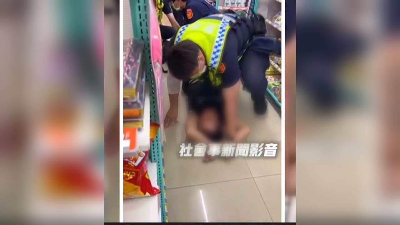 勸不聽！男超商抽菸見警想落跑！　非法停留移工遭壓制