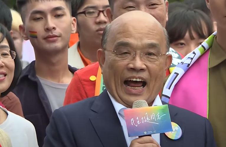 快新聞／蘇貞昌現身同志遊行　暖心喊話：珍惜婚姻平權讓台灣更幸福