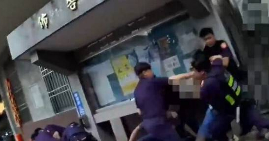 債務火爆開砸！屏東3男警局旁持棒砸車　拒捕叫囂遭強勢上銬