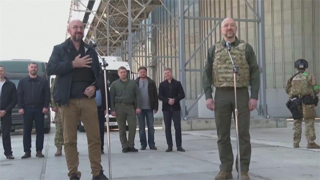 歐洲理事會主席訪奧德薩　遭俄軍空襲急避難