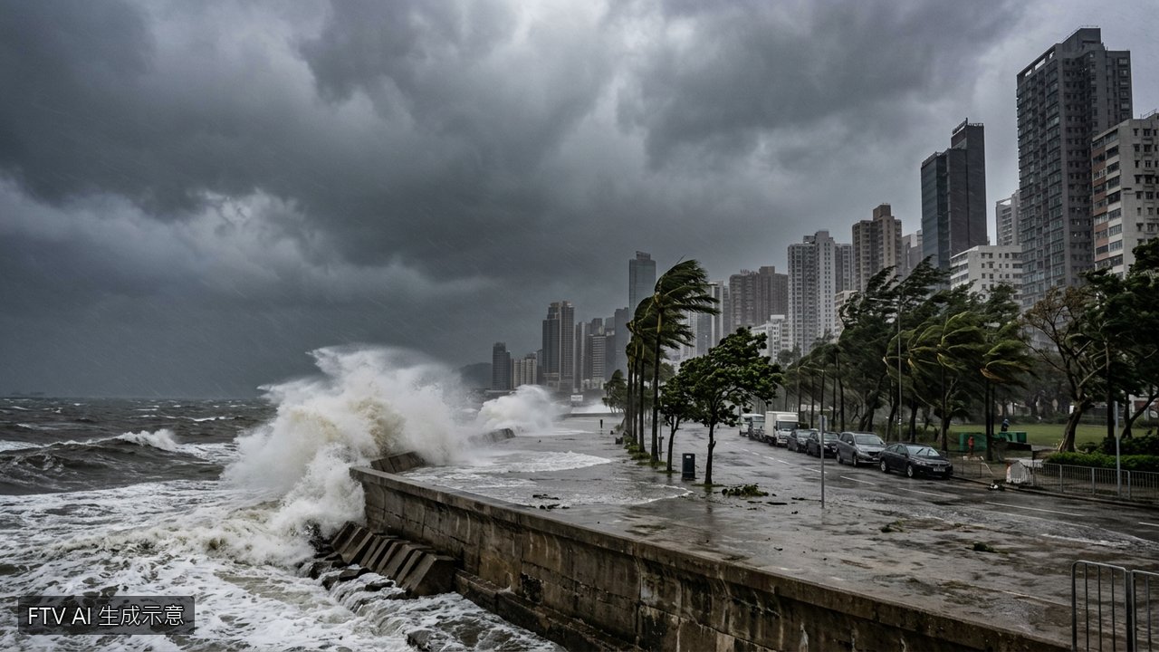 海豚颱風登陸中國浙江　狂風暴雨襲擊東部沿海