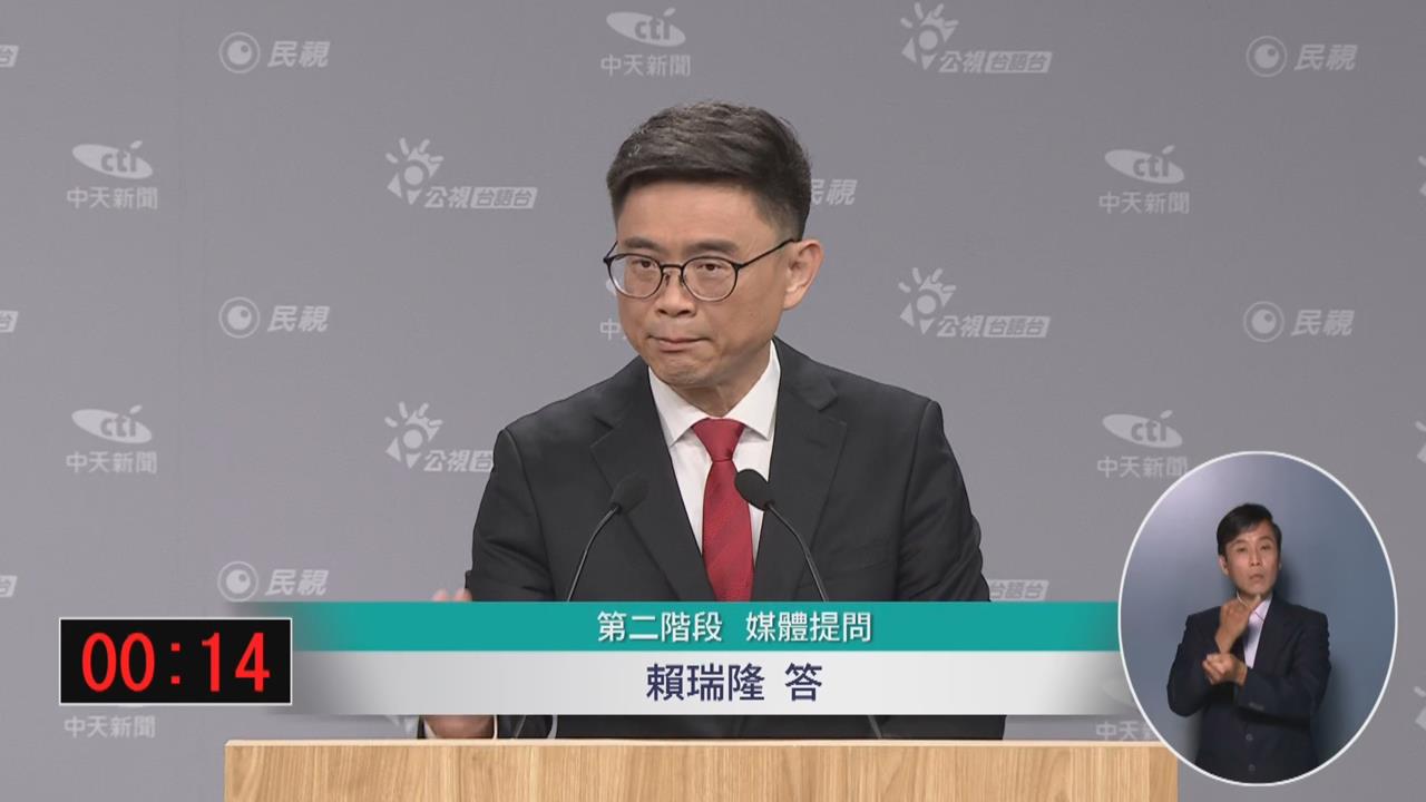 辯論會不忍了！賴瑞隆喊話「別用派系框住我」　再向柯志恩丟出犀利一問