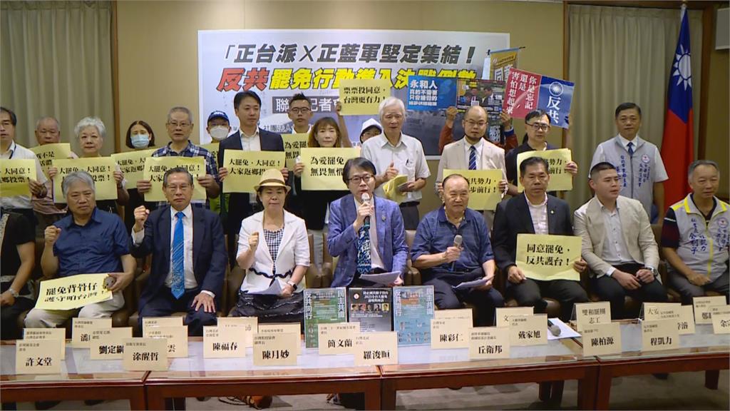 快新聞／反共大集結！正台派正藍軍喊不分藍綠　籲726投同意罷免票