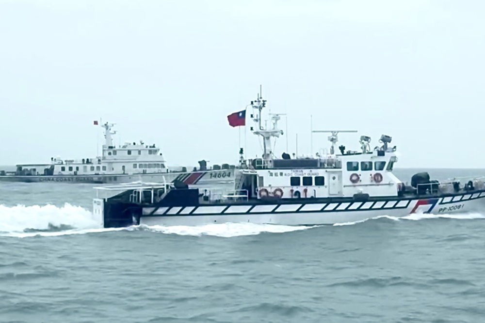 中國海警1週3度侵擾金門水域　海巡艇全程併航強勢驅離