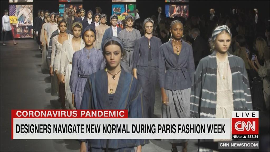 巴黎時裝周新裝發表兼顧防疫 時尚產業「壓力山大」