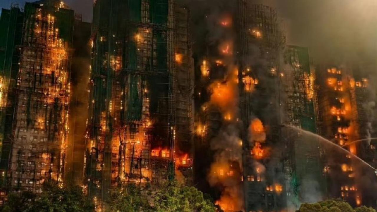 香港大火/台粉專笑宏福苑燃燒畫面像「鬼滅無限城」!2次道歉被罵喊:不會停更