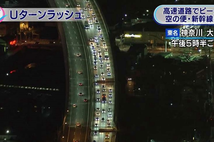 日本新年假期結束 公路、鐵道、航空塞到爆
