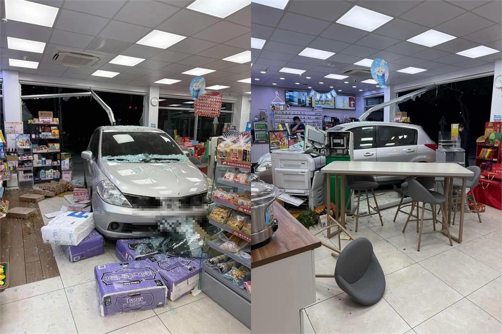 快新聞／店員嚇傻！疑錯把油門當剎車踩　女子開車衝入彰化員林某超商