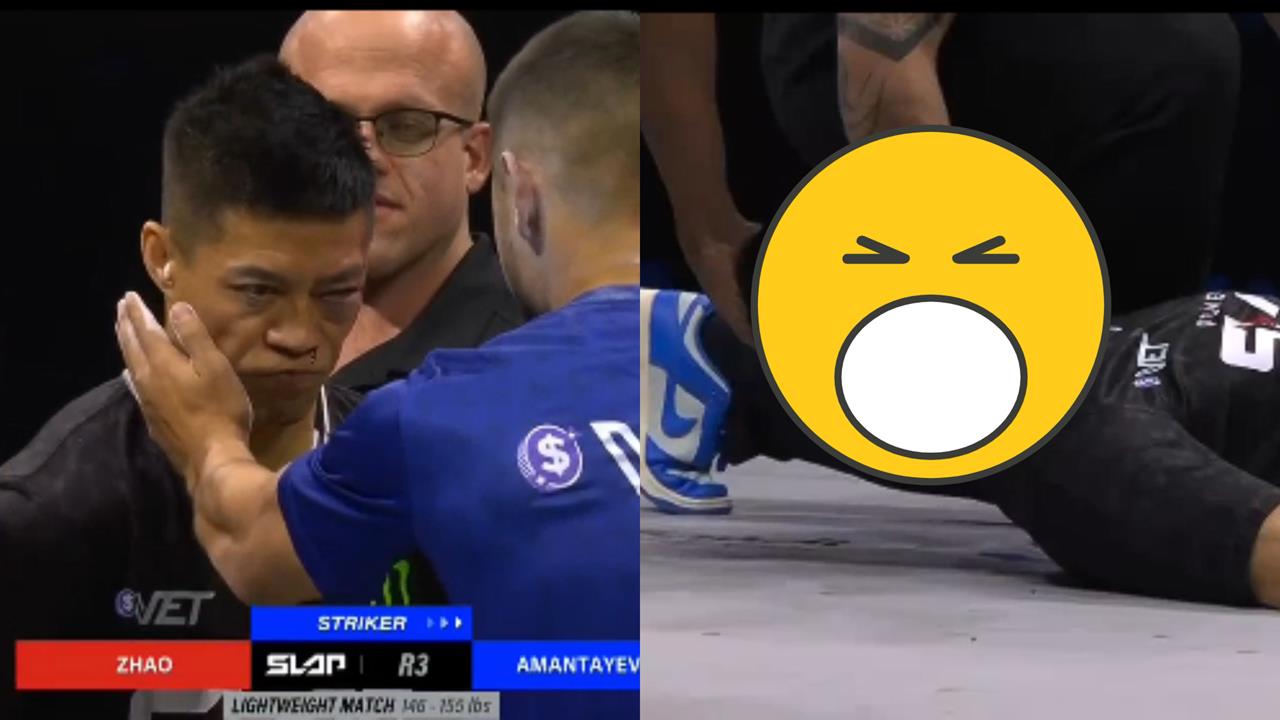 中國通背拳大師「出戰打耳光大賽」遭3掌KO！「頭被打噴倒地」對手超嗨畫面曝光