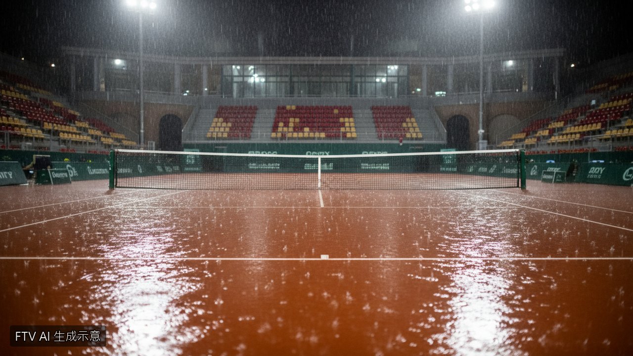 義大利公開賽雨神攪局！Sinner對決Medvedev半途喊卡　決賽門票週六揭曉