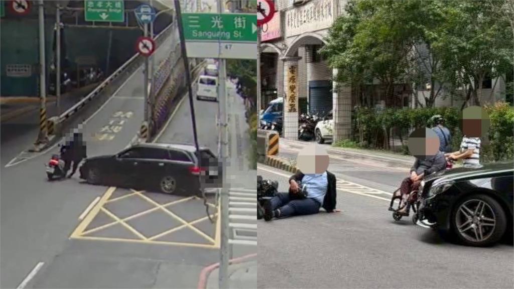 74歲老翁開車撞騎士！竟要外傭「幫推輪椅扶下車」超扯畫面惹怒全網