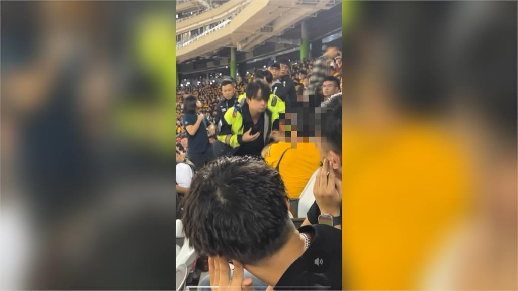 中信兄弟與味全龍大巨蛋激戰！　看台上醉漢球迷滋事抬出場