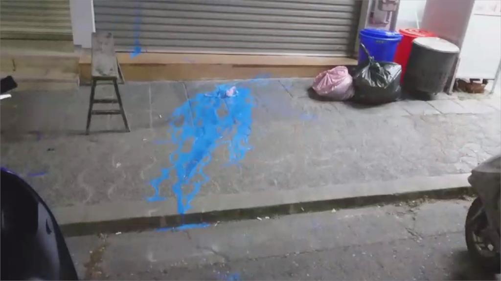 嘉義市再傳潑漆案 飲料店營業時間遭潑漆