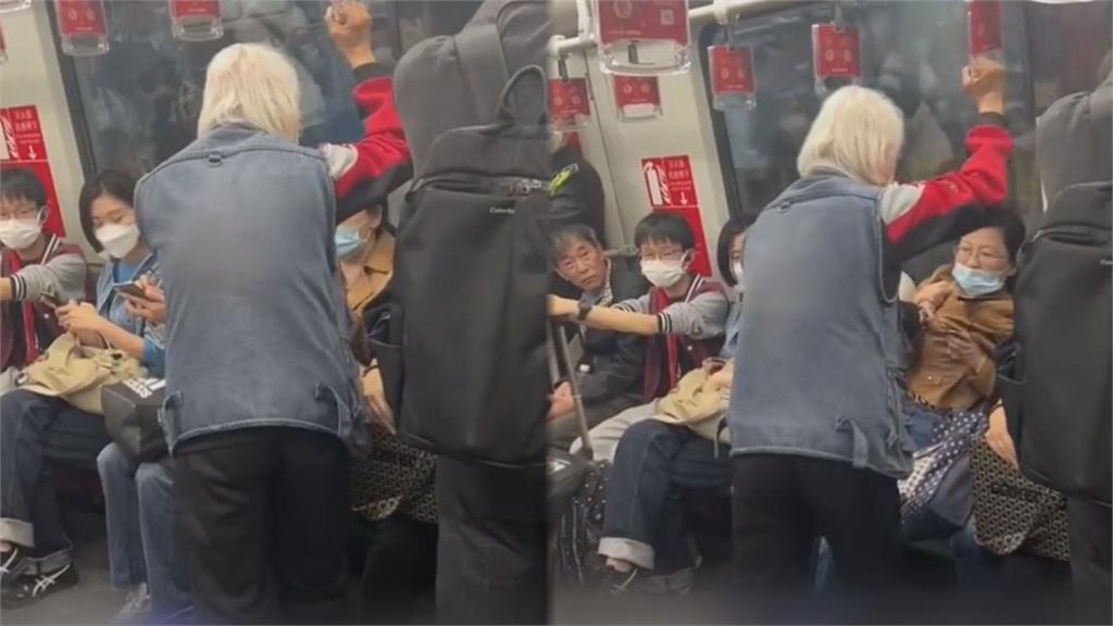 仗著年紀大!中國老翁搭地鐵要求讓坐遭拒 「怒抓女子衣領狠甩」惹網怒