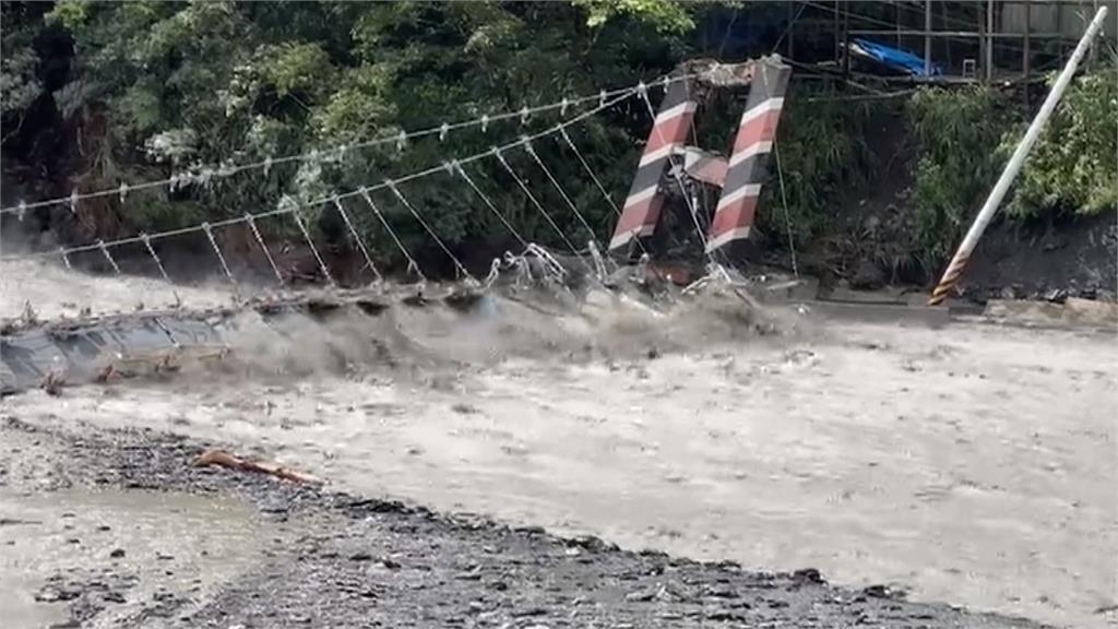 連2颱重創南投山區　廬山情人吊橋被沖毀縣府決議不再修復