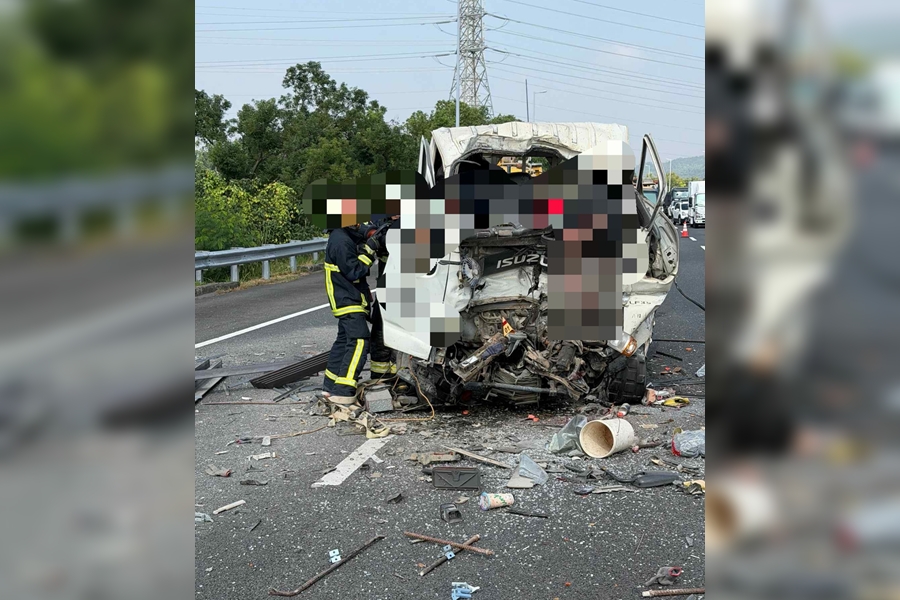 國道2死車禍剛發生!預拌車經過「方向盤鎖死」也出事 在地人嚇:抓交替?