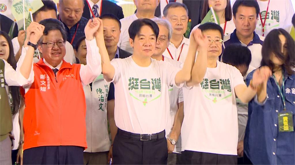 桃園信賴之友會成立!賴清德改穿T恤現身 鄭文燦喊「桃園要贏8萬票」
