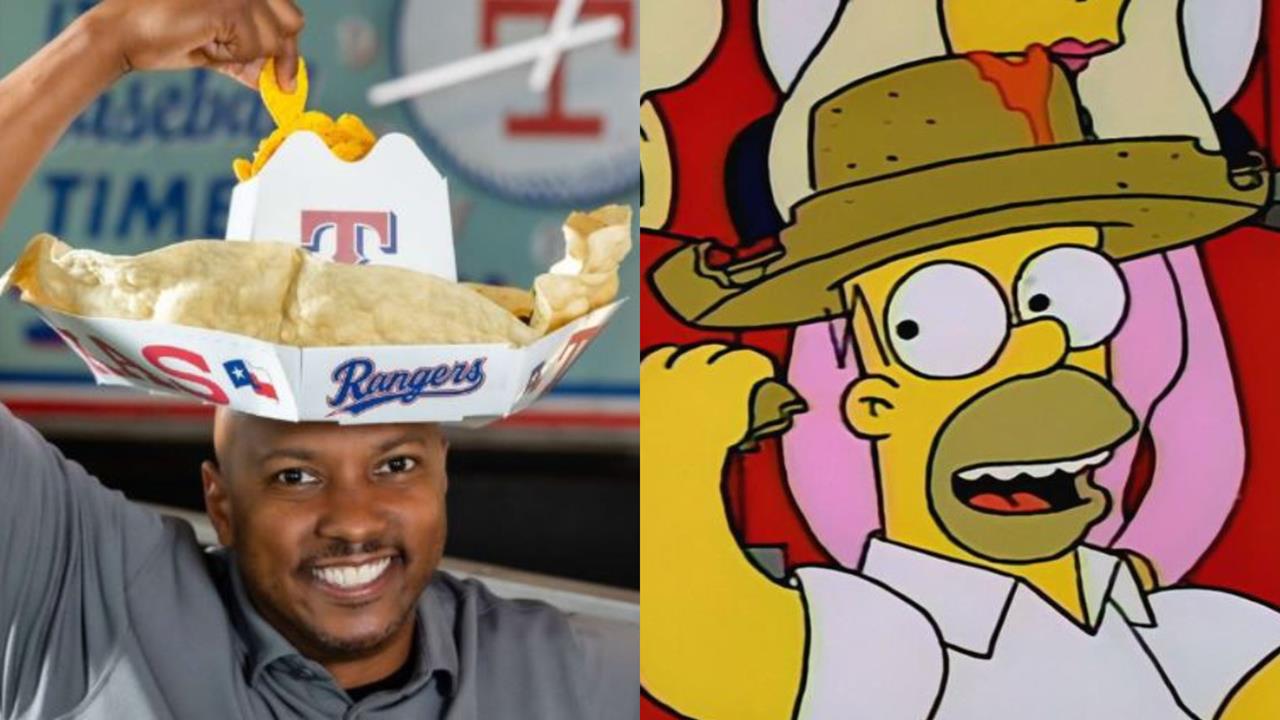 MLB/最狂穿搭!遊騎兵推「九局逆轉帽」竟是墨西哥玉米餅 復刻《辛普森家庭》迷因