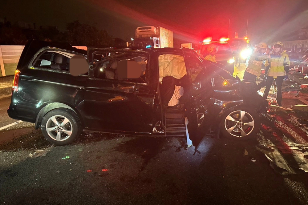 國道1號重大車禍「4車追撞釀1死9傷」 砂石車司機竟駕車逃逸