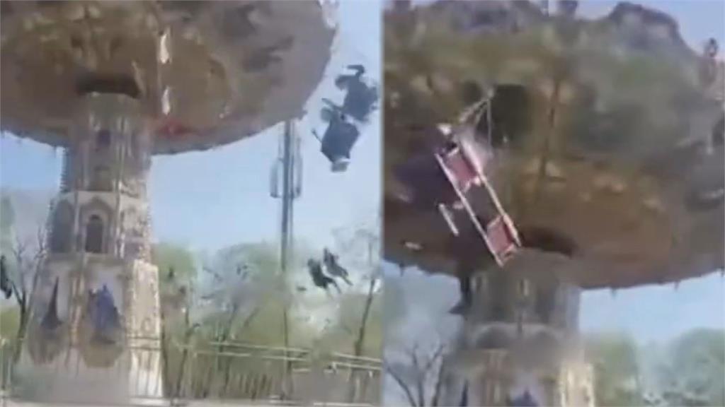 驚悚畫面曝！俄遊樂園旋轉飛椅突倒塌釀20傷　現場歡笑秒變人間煉獄