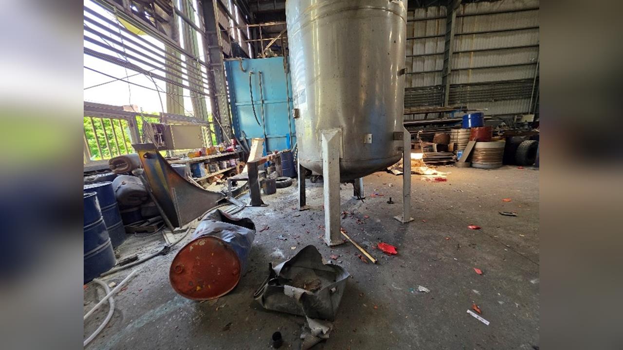 化學槽暗藏恐攻常見「撒旦之母」結晶　桃園工人遭炸身亡