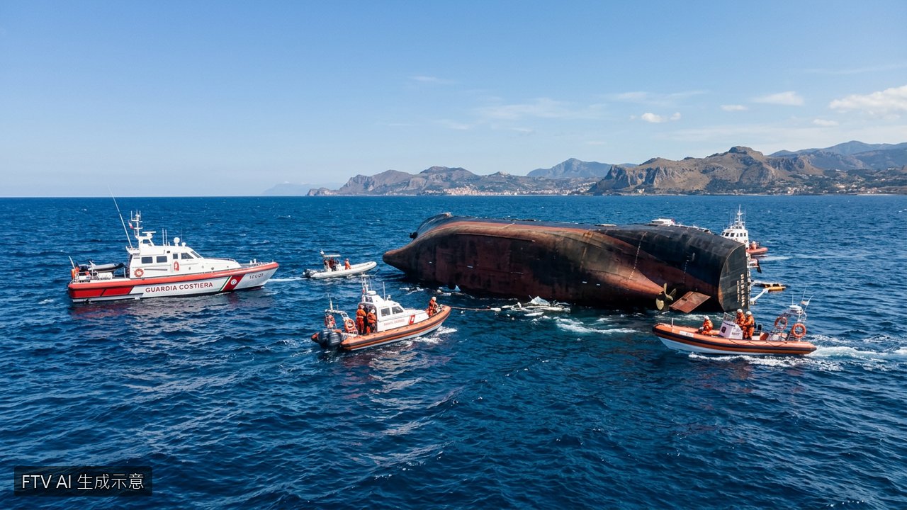載267人渡輪北賽普勒斯外海翻覆　釀1死搜救進行中