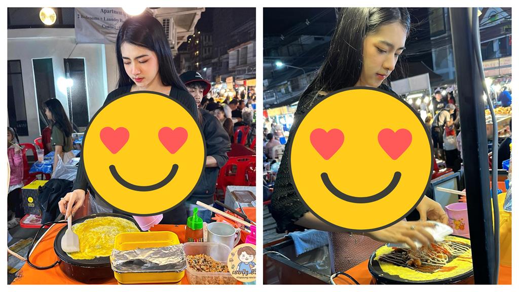 「蛋包飯闆娘」彎腰包蛋太香！挖低洋裝「誠意滿出來」超狂背景被起底