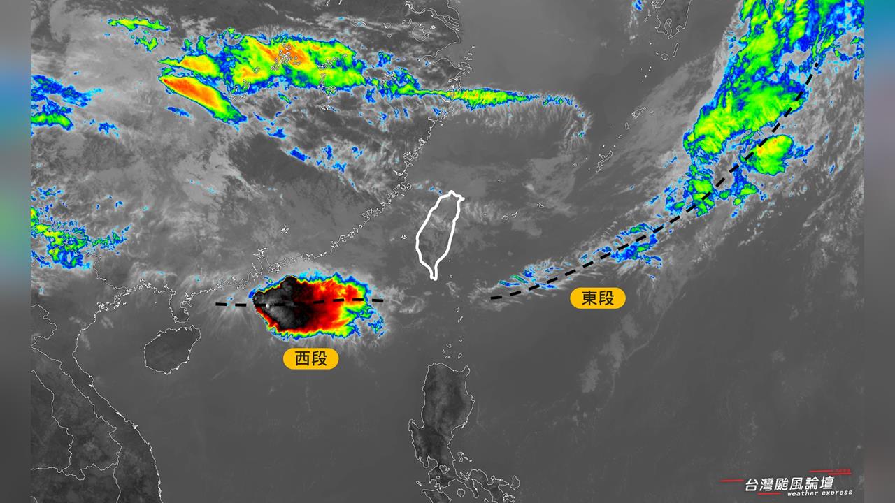 快新聞/鋒面北移!超旺盛對流圖曝 氣象粉專示警:「這地區」今晚嚴防大雨