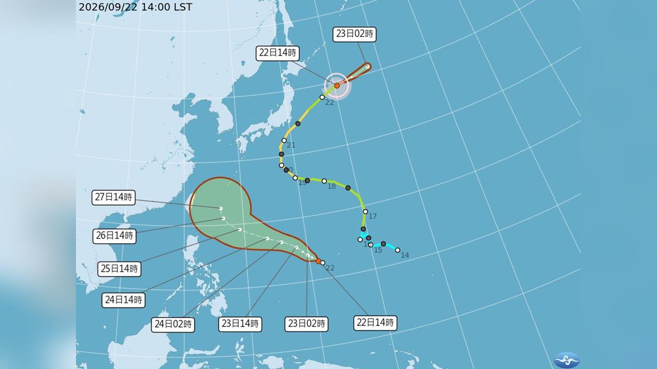 快新聞／中秋連假颱風來襲？氣象署揭「舒力基」最快明天生成　預測路徑曝光