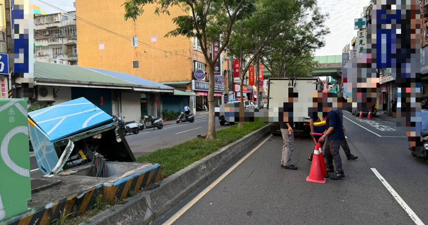 北市士林小貨車撞斷變電箱 司機毒品快篩反應陽