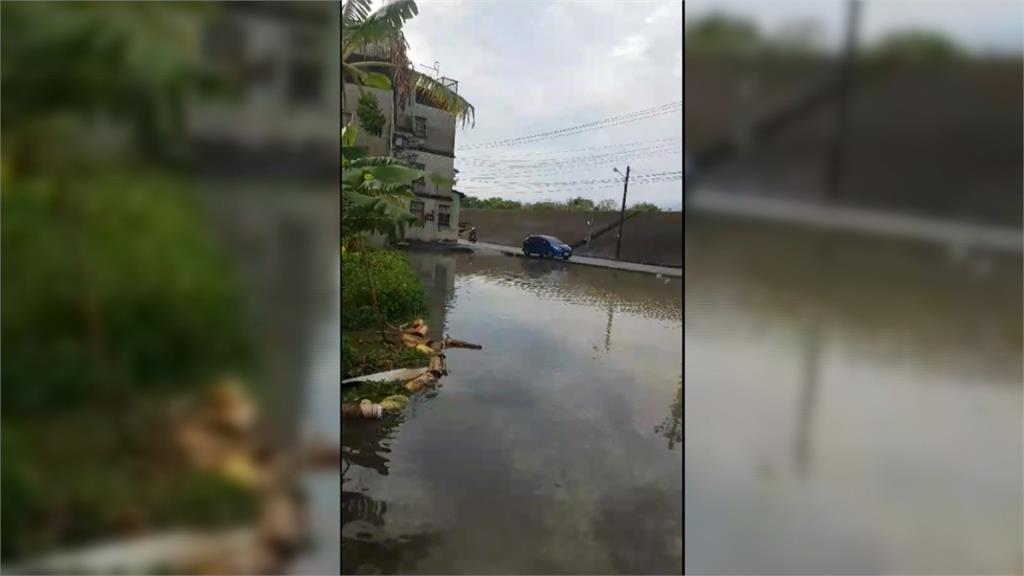 新竹暴雨釀災 灌溉水圳阻塞倒灌民宅