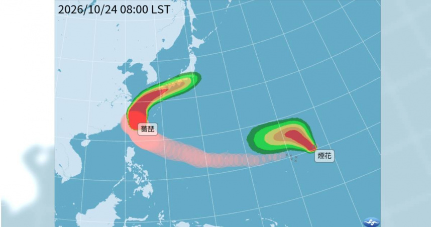 薔琵颱風還在！鄭明典曝「重組成功機率高」　太平洋再生成輕颱煙花