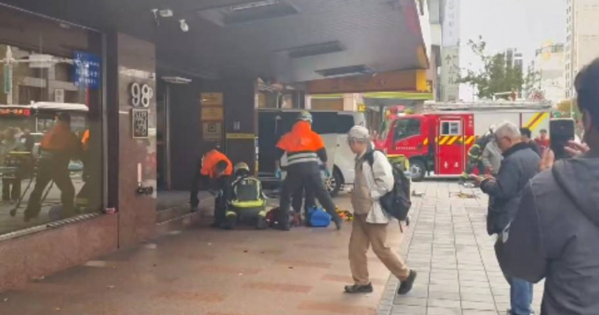 快訊/三立採訪車衝進中山彰化銀行 釀10傷急搶救