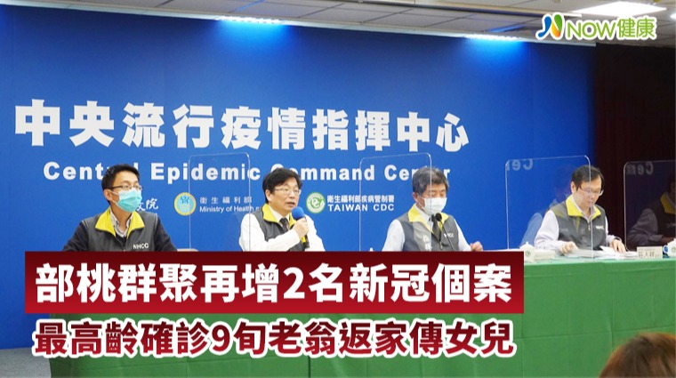 部桃再增2名新冠個案 最高齡確診9旬老翁返家傳女兒
