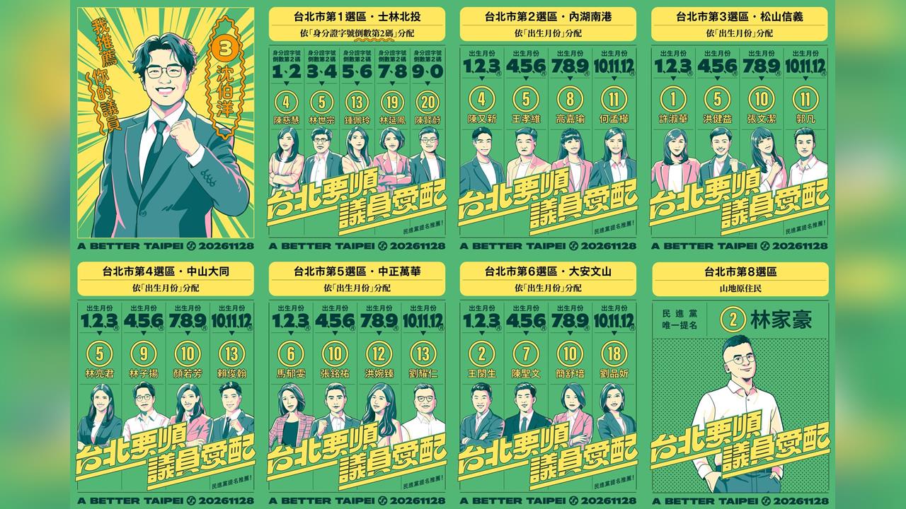 快新聞／力拚北市議員全壘打！綠營「重大1行動指南」正式公開　內容一次看