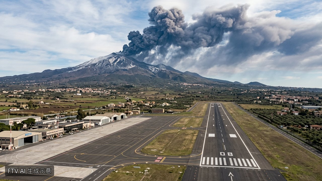 義大利埃特納火山灰擾航　卡塔尼亞機場關閉3天終重開